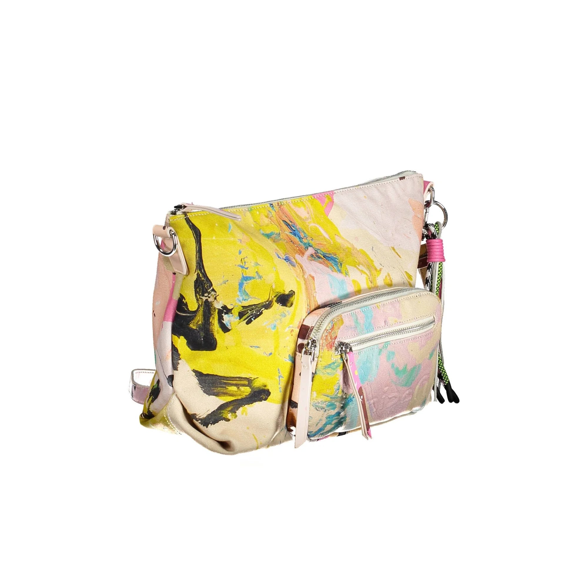 Desigual Borsa a Tracolla Donna Bianca Chiusura con Zip Borse bianco - vista 3