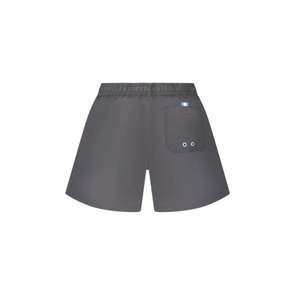 North Sails Costume da Mare Uomo Nero Dettagli a Contrasto Logo - vista 2
