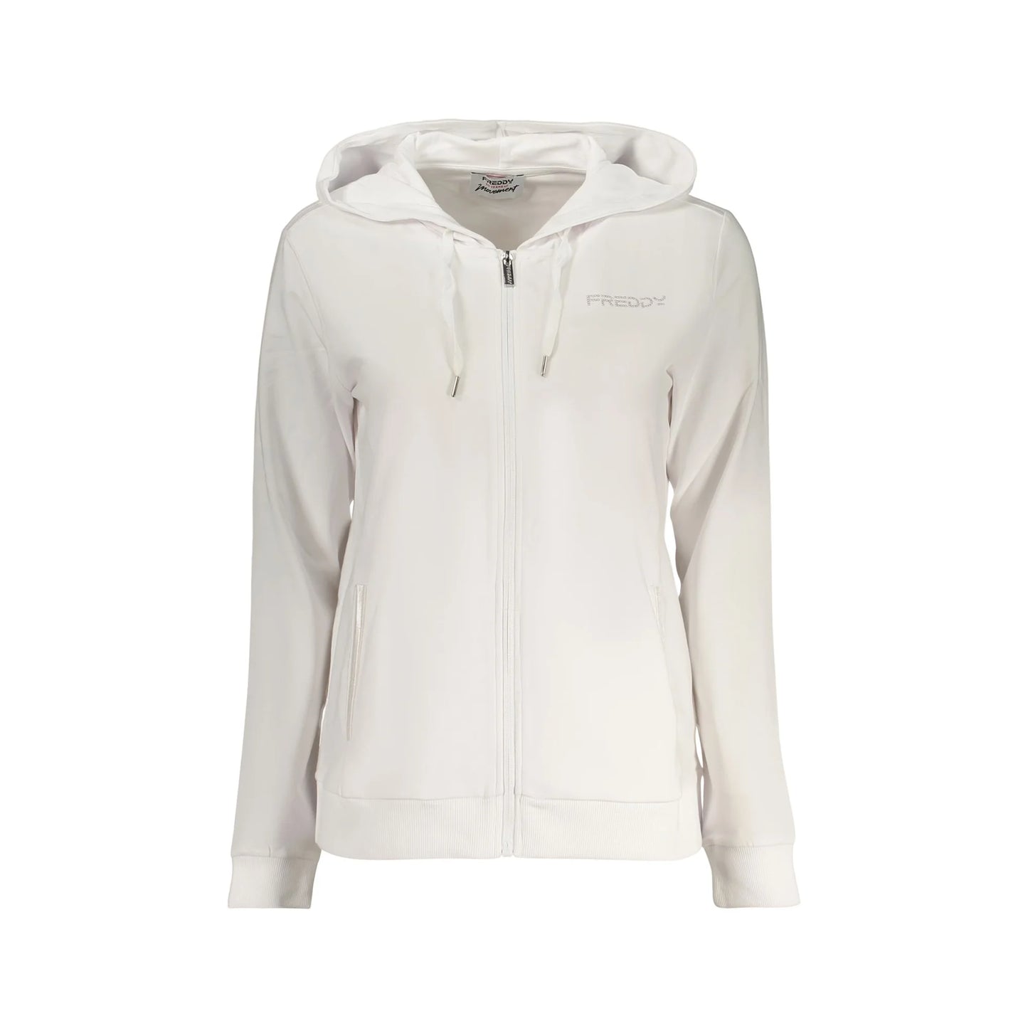 FREDDY FELPA CON ZIP DONNA BIANCO