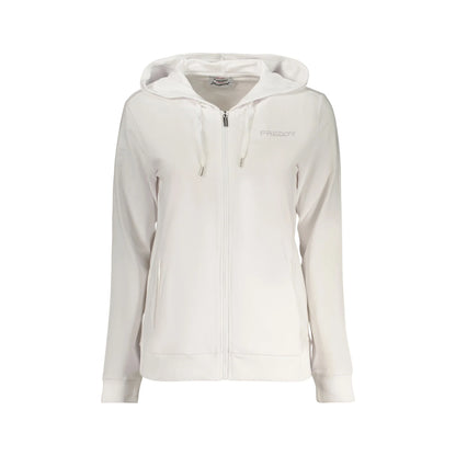 FREDDY FELPA CON ZIP DONNA BIANCO