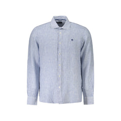 North Sails Camicia Maniche Lunghe Uomo Blu Ricamo