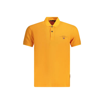 Napapijri Polo Maniche Corte Uomo Arancione Stampa/Ricamo/Logo - foto prodotto