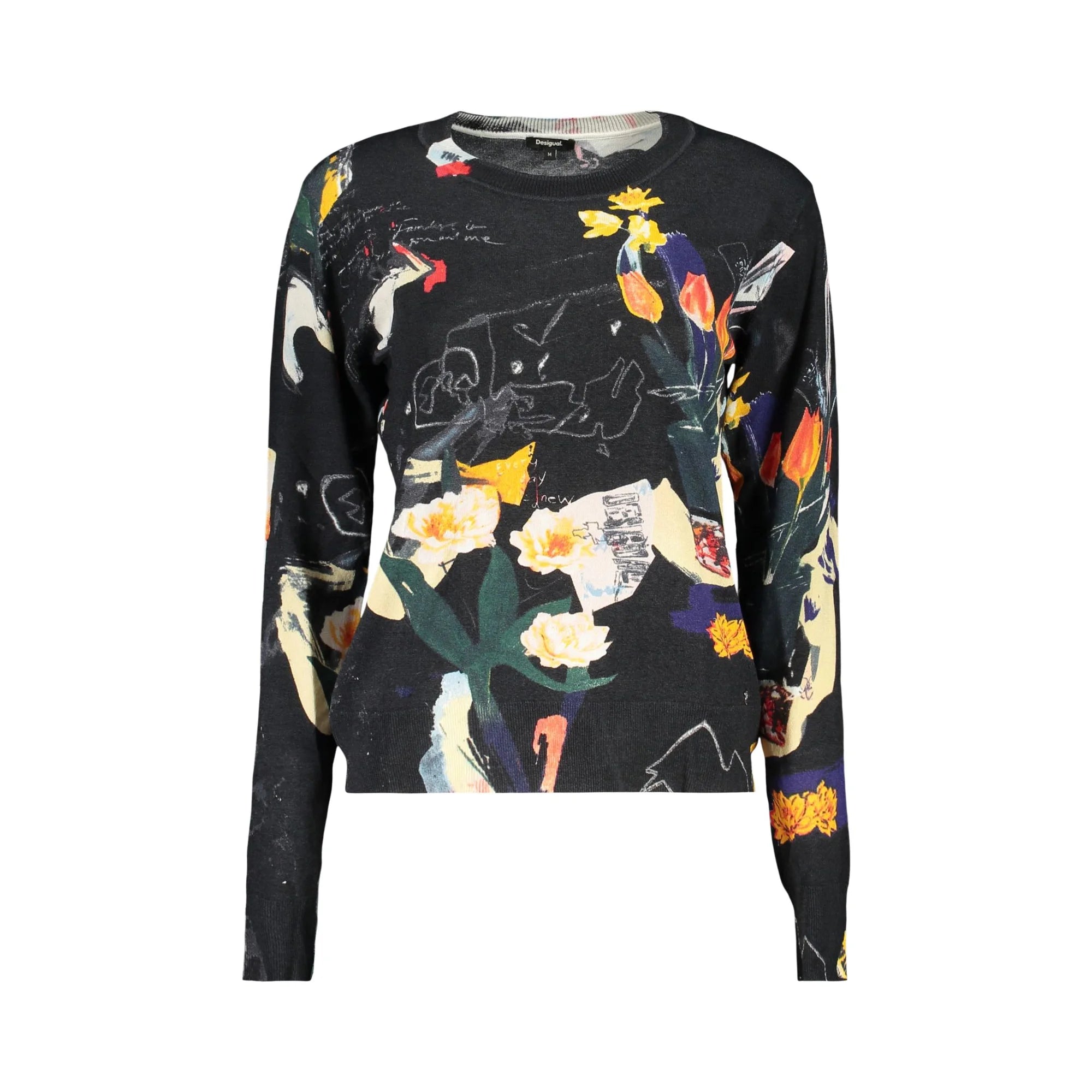 DESIGUAL MAGLIA DONNA NERO