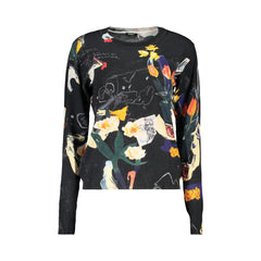 Desigual jersey Mujer Negra cuello redondo Logo