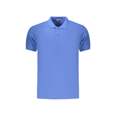 Rifle Polo Maniche Corte Uomo Blu Ricamo
