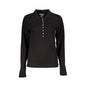 Tommy Hilfiger Polo Maniche Lunghe Donna Nera Ricamo Nero - foto prodotto