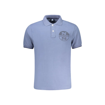 North Sails Polo Maniche Corte Uomo Blu Stampa Logo - foto prodotto