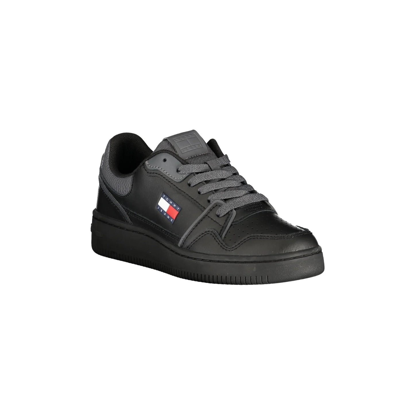 TOMMY HILFIGER Sneakers Donna Nere con Lacci e Dettagli Grigi nero - vista 2