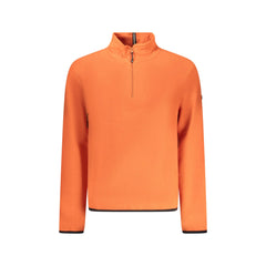 Norway 1963 sweatshirt Masculina Laranja Meia Fecho de Correr Pile Aplicação Logo