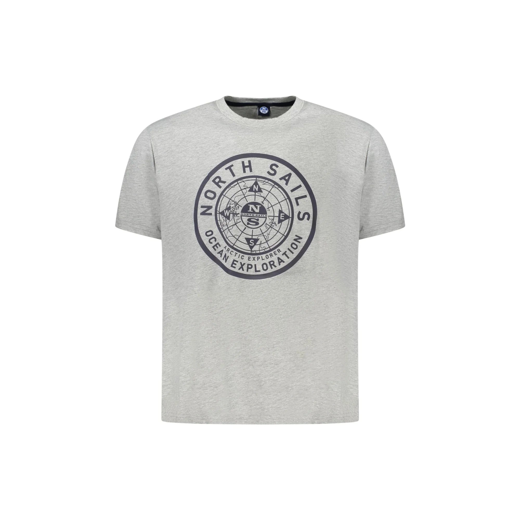 North Sails T-Shirt Maniche Corte Uomo Grigia Stampa Logo Grigio - foto prodotto