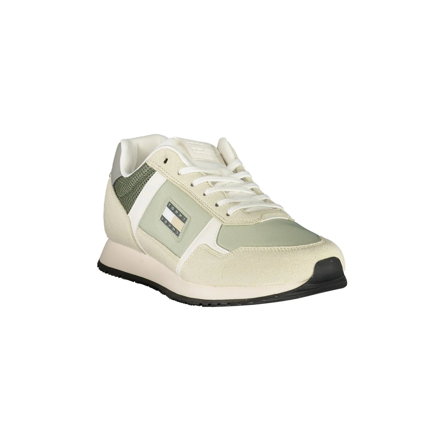 TOMMY HILFIGER Sneakers Uomo Verdi con Lacci e Dettagli a Contrasto - vista 2