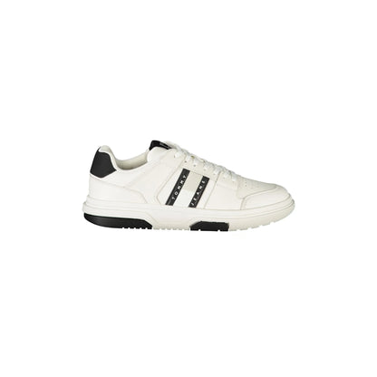 TOMMY HILFIGER Calzatura Sportiva Uomo Bianca con Dettagli Neri Sneakers Bianco - foto prodotto