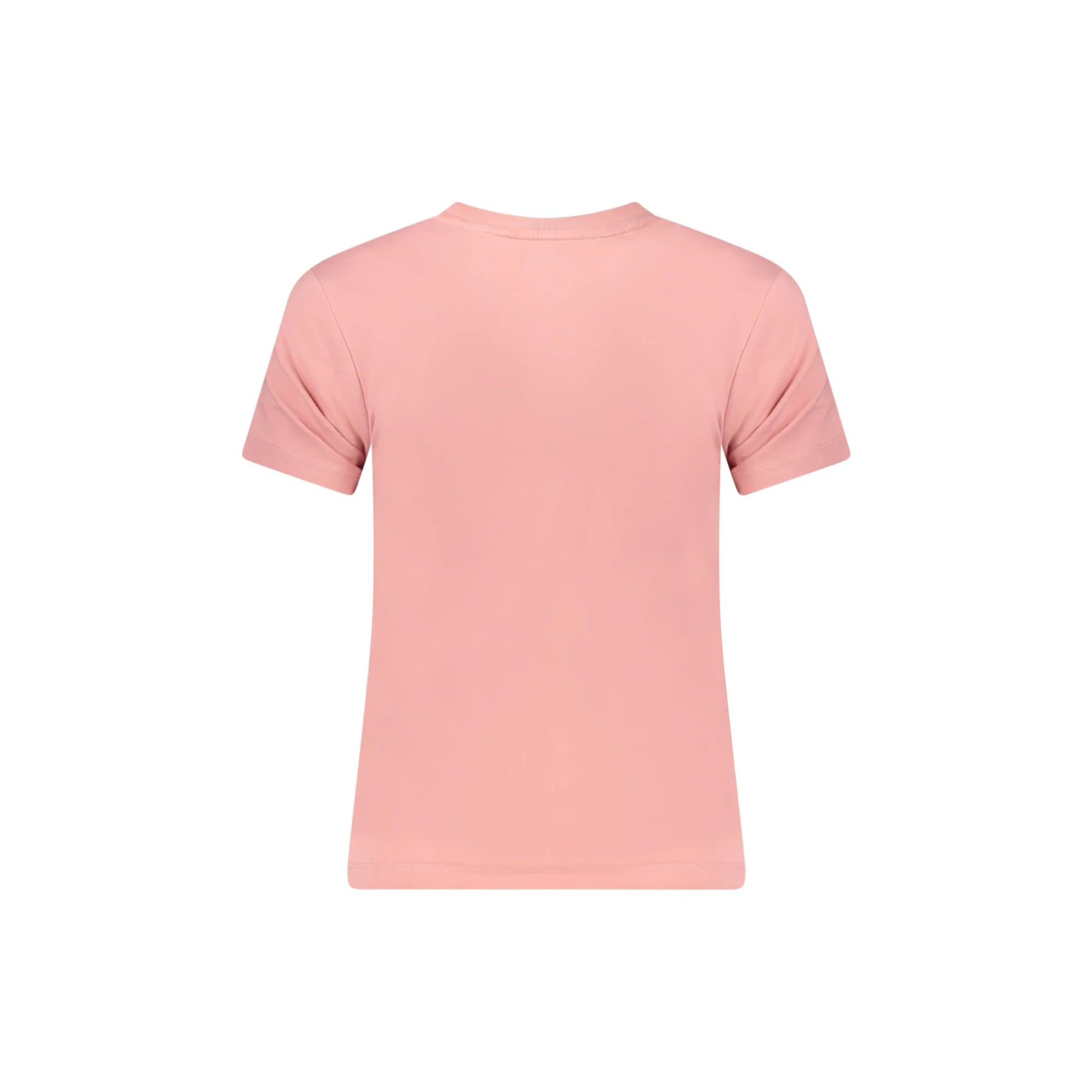 Guess Jeans T-Shirt Maniche Corte Donna Rosa Stampa Logo - vista 2