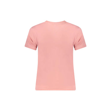 Guess Jeans T-Shirt Maniche Corte Donna Rosa Stampa Logo - vista 2