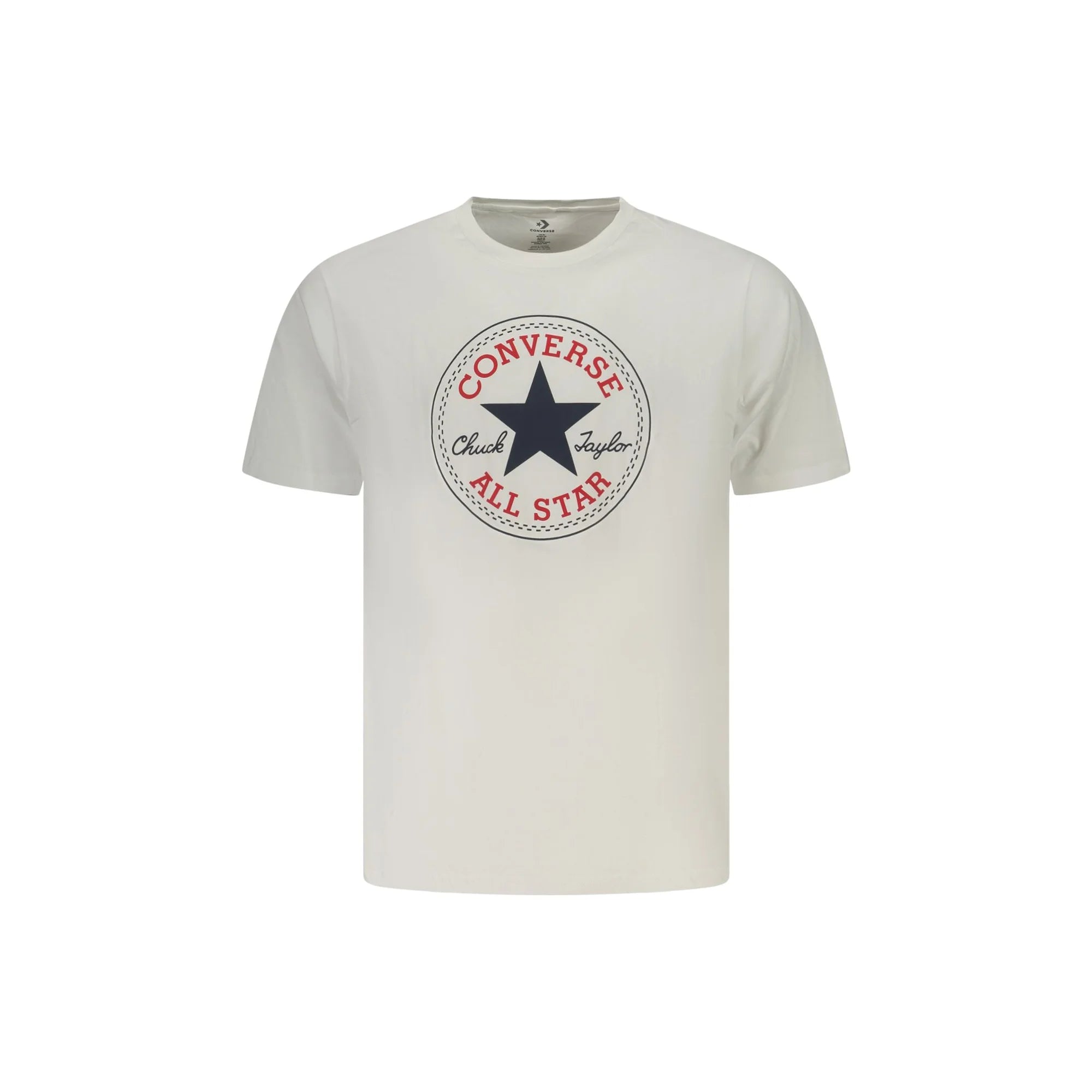 CONVERSE T-SHIRT MANICHE CORTE UOMO BIANCO