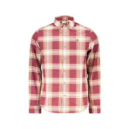 Timberland Camicia Maniche Lunghe Uomo Rossa Ricamo Camicie Rosso - foto prodotto