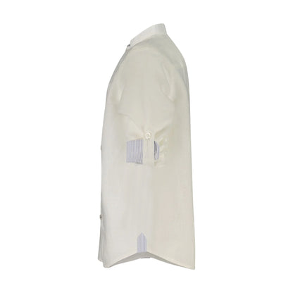 North Sails Camicia Maniche Lunghe Bambino Bianca Ricamo Camicie bianco - vista 3