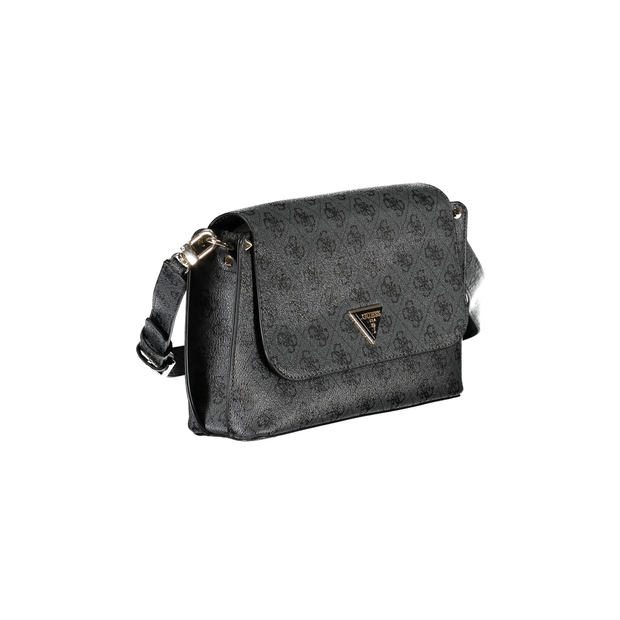 Guess Jeans Borsa a Tracolla Donna Nera Logo Borse nero - vista 2
