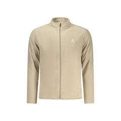 U.S. Grand Felpa Uomo Beige Zip Pile Ricamo Logo