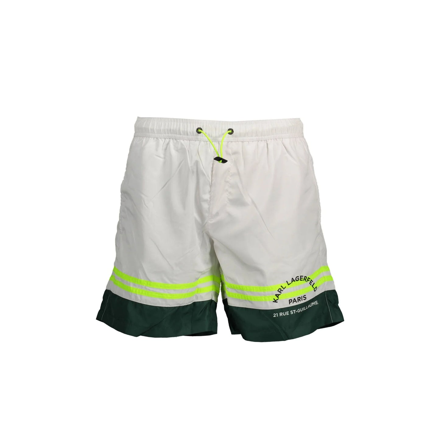 Karl Lagerfeld Beachwear Costume Mare Uomo Bianco Stampa - foto prodotto