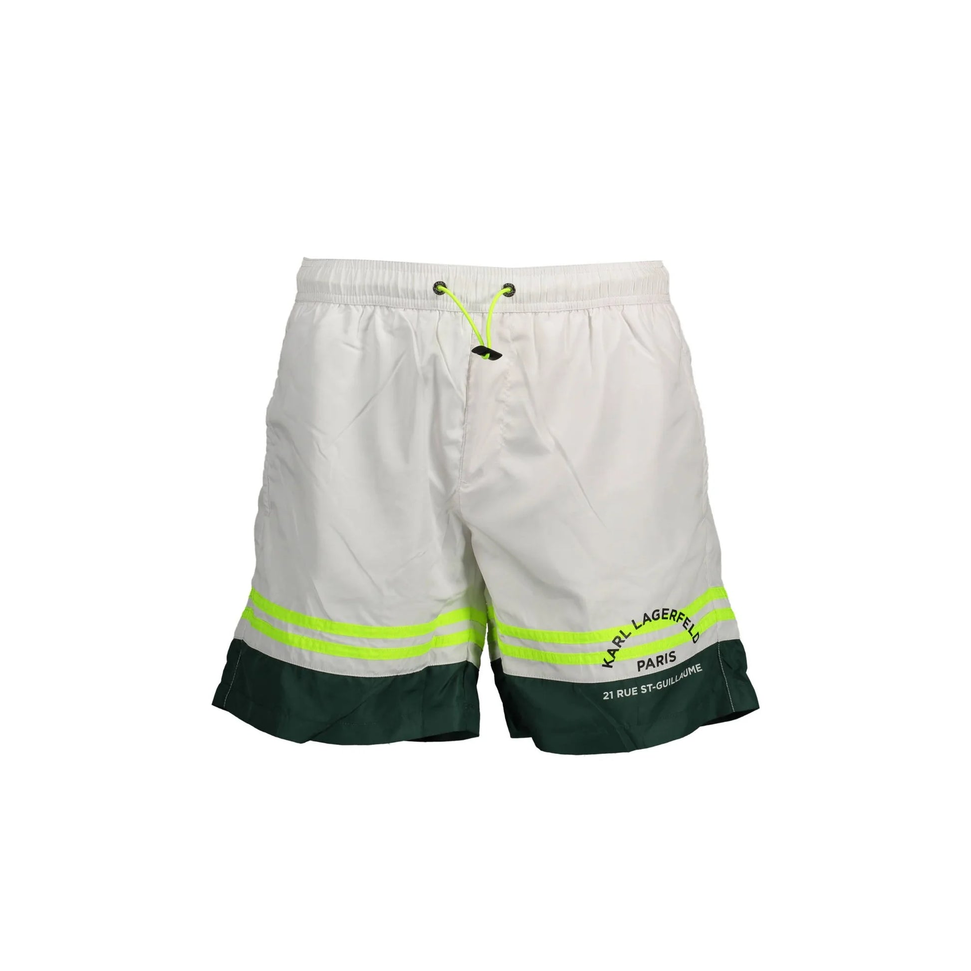 Karl Lagerfeld Beachwear Costume Mare Uomo Bianco Stampa - foto prodotto