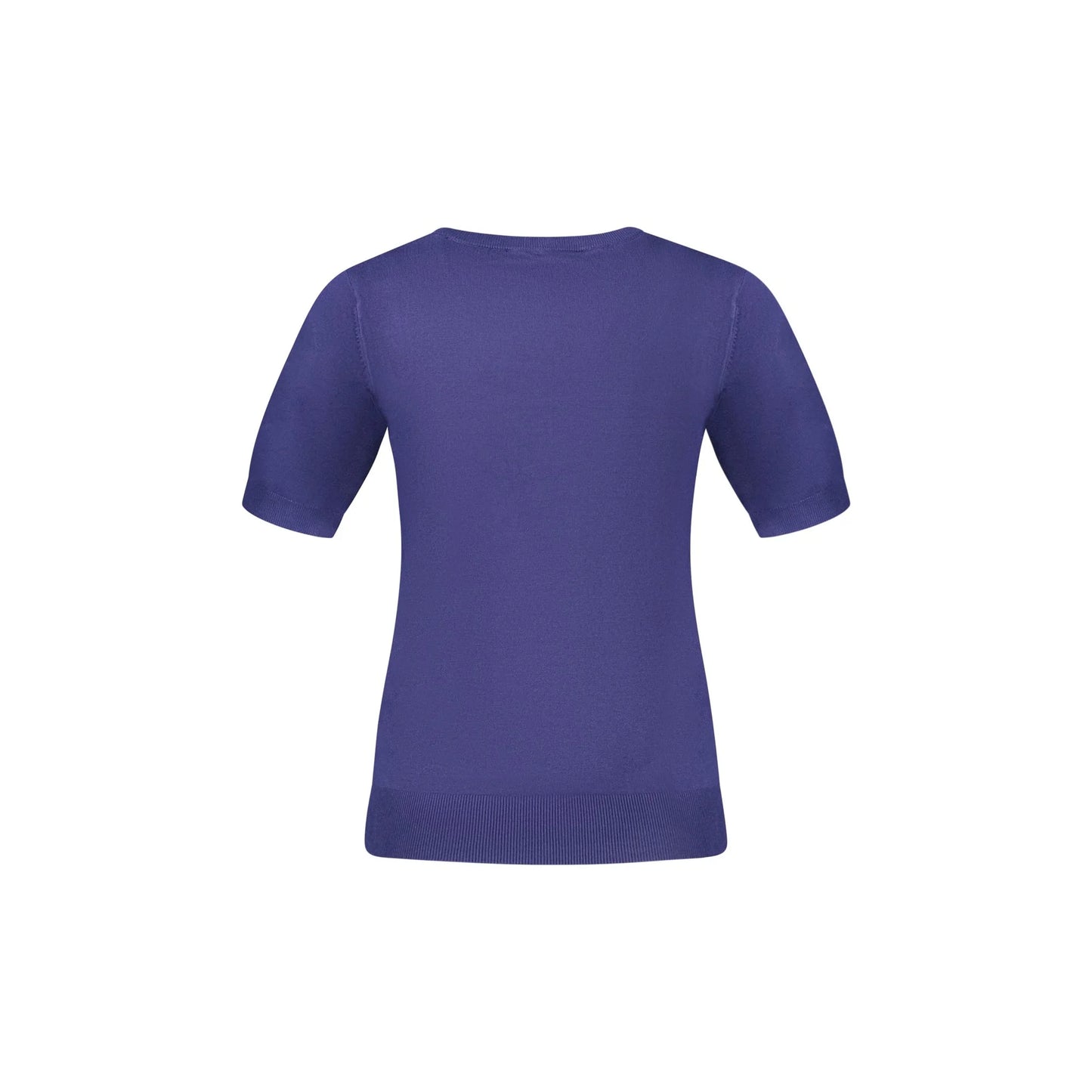 Guess Jeans Maglia Donna Blu Dettagli a Contrasto Maglie - vista 2