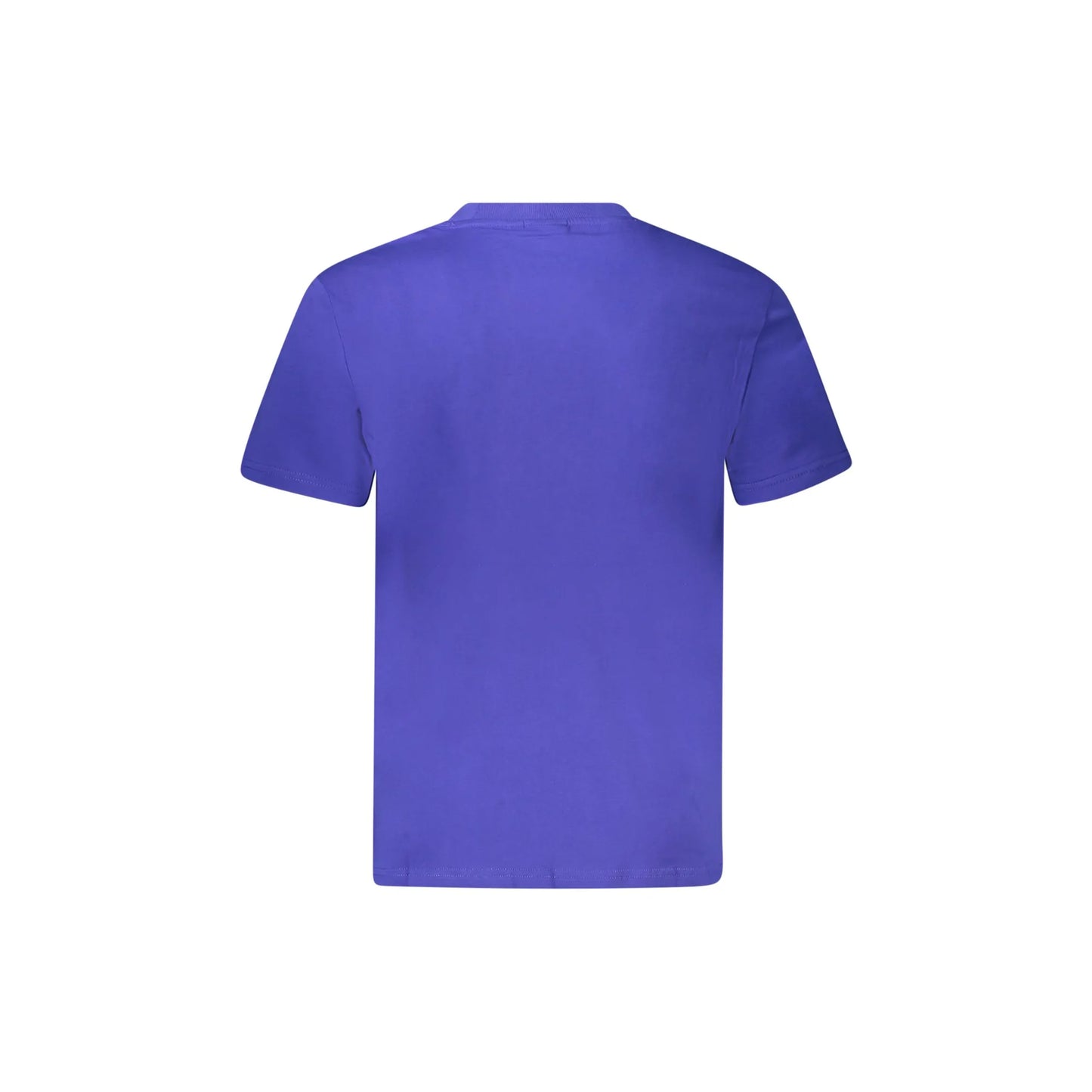 Napapijri T-Shirt Uomo Blu Maniche Corte Girocollo Stampa Logo - vista 2
