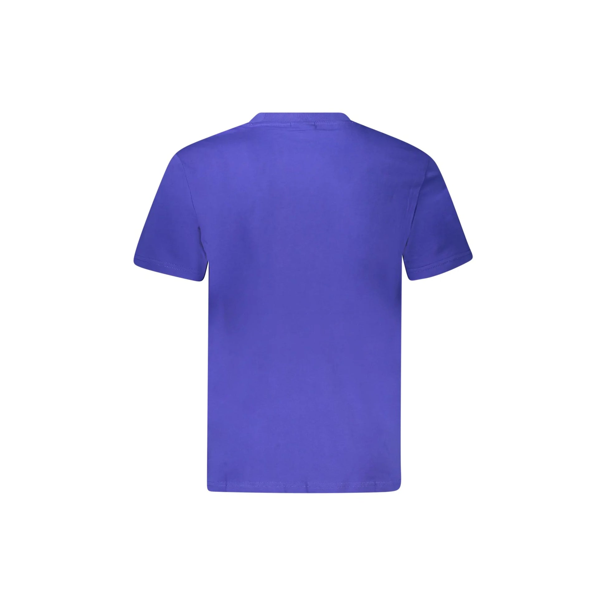 Napapijri T-Shirt Uomo Blu Maniche Corte Girocollo Stampa Logo - vista 2