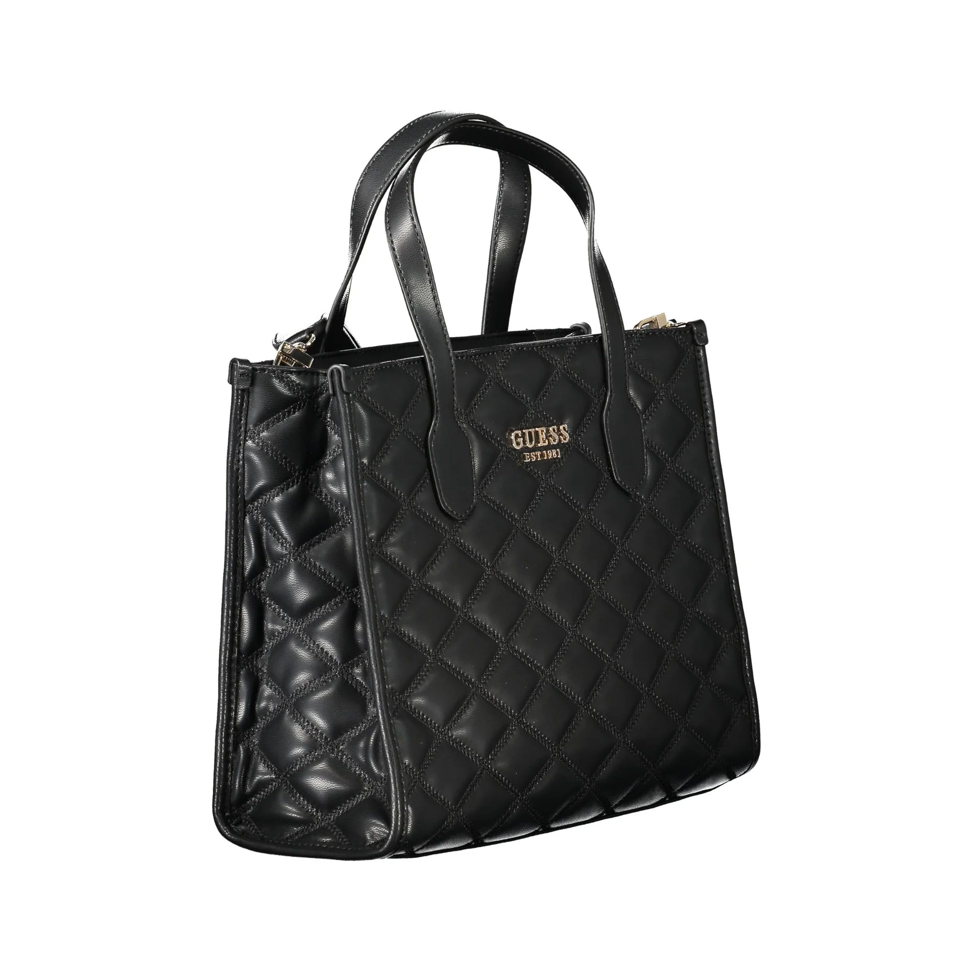 Guess Jeans Borsa a Tracolla Donna Nera Logo Borse nero - vista 3