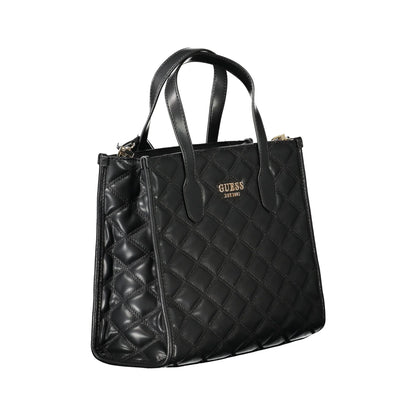Guess Jeans Borsa a Tracolla Donna Nera Logo Borse nero - vista 3