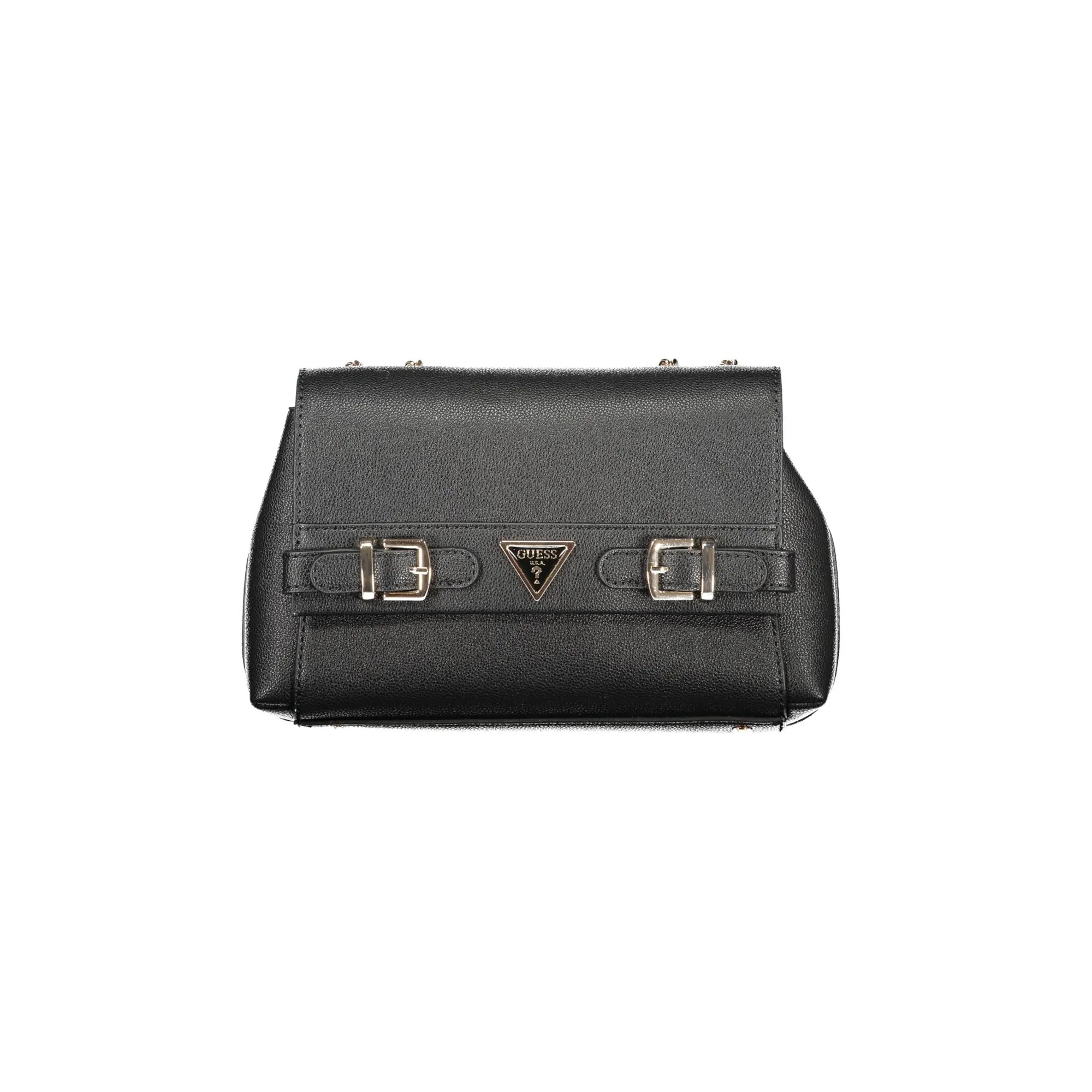 Guess Jeans Borsa a Spalla Donna Nera Logo Borse Nero - foto prodotto