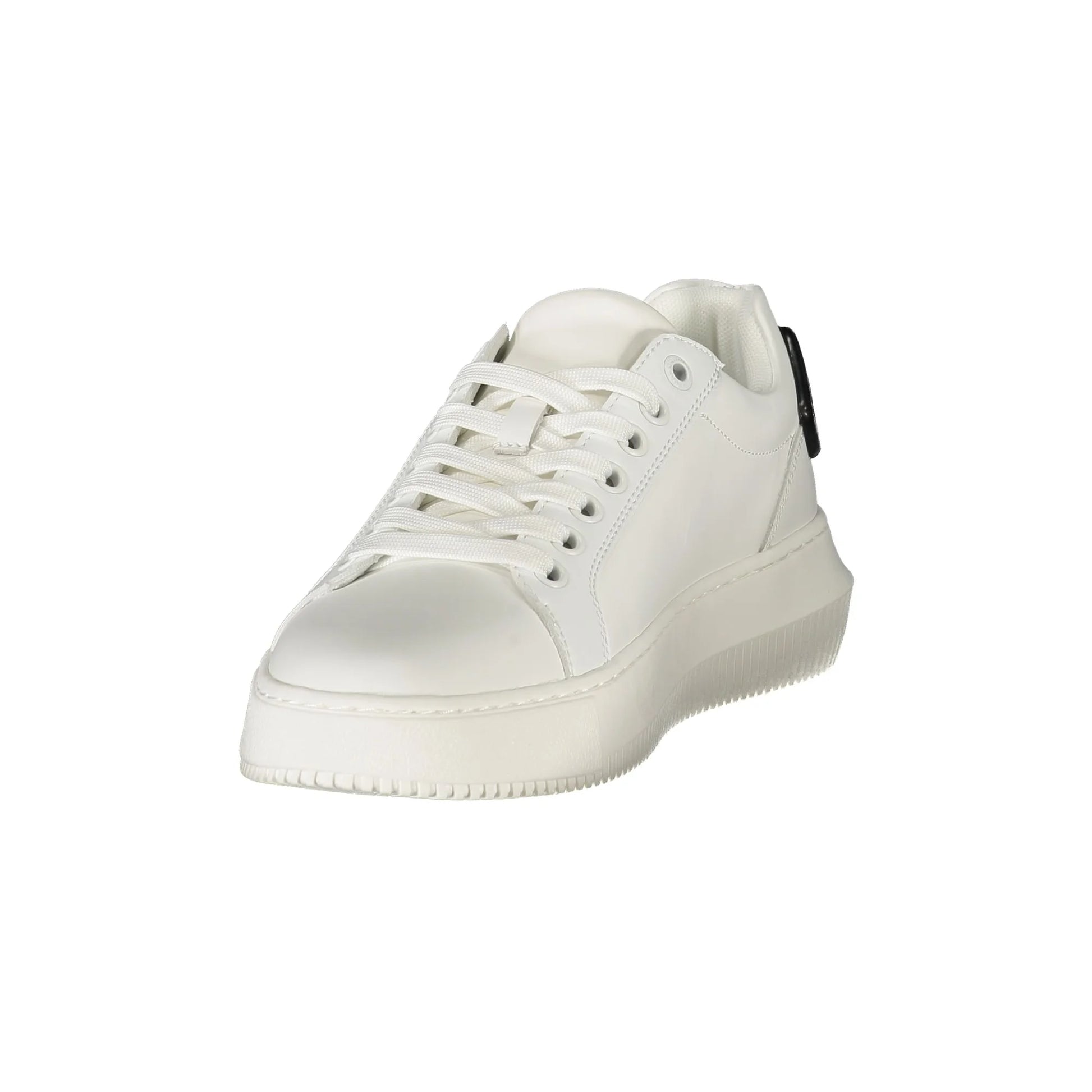 CALVIN KLEIN Calzature Sportive Donna Bianche con Dettagli Neri Sneakers nero - vista 3