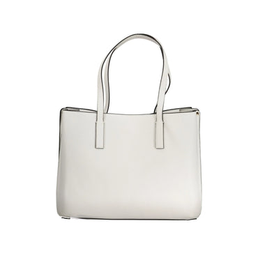 GUESS JEANS Borsa Donna Bianca Meridian a Spalla con Tasche Esterne e Zip Borse bianco - vista 2