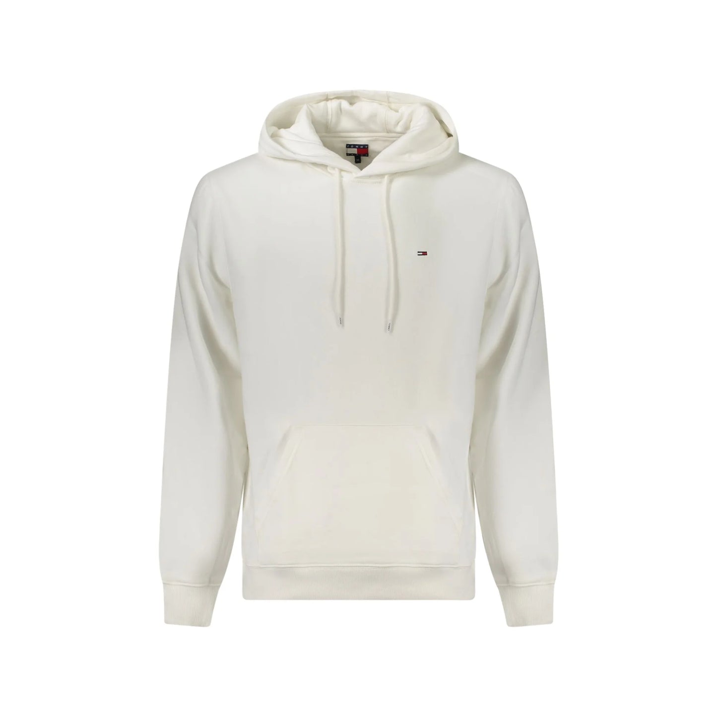 Tommy Hilfiger Felpa Uomo Bianca Cappuccio Felpata Ricamo Logo Felpe Bianco - foto prodotto