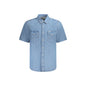 Wrangler Camicia Maniche Corte Uomo Azzurra 2 Taschini Camicie Azzurro - foto prodotto