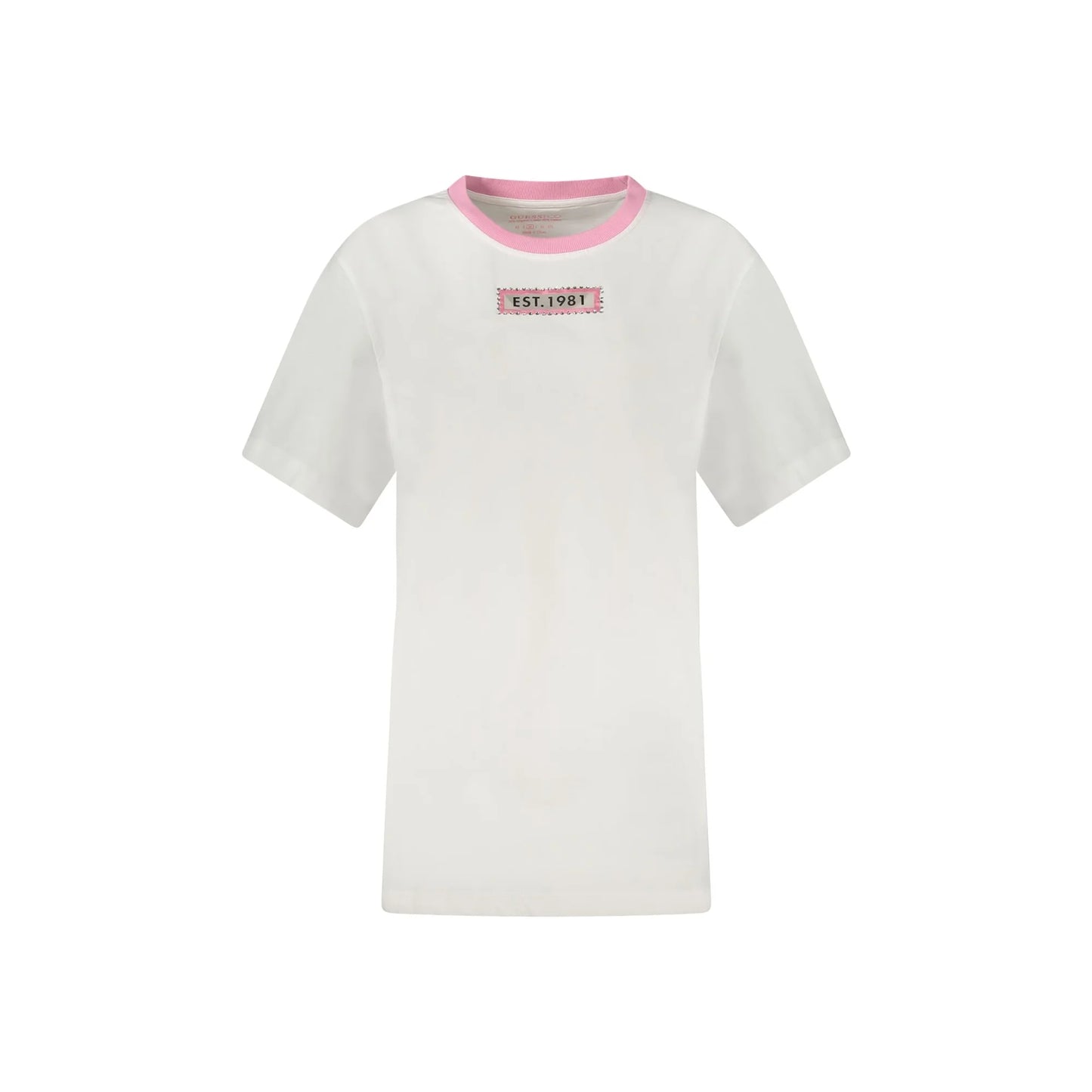 Guess Jeans T-Shirt Maniche Corte Donna Bianca Stampa Bianco - foto prodotto