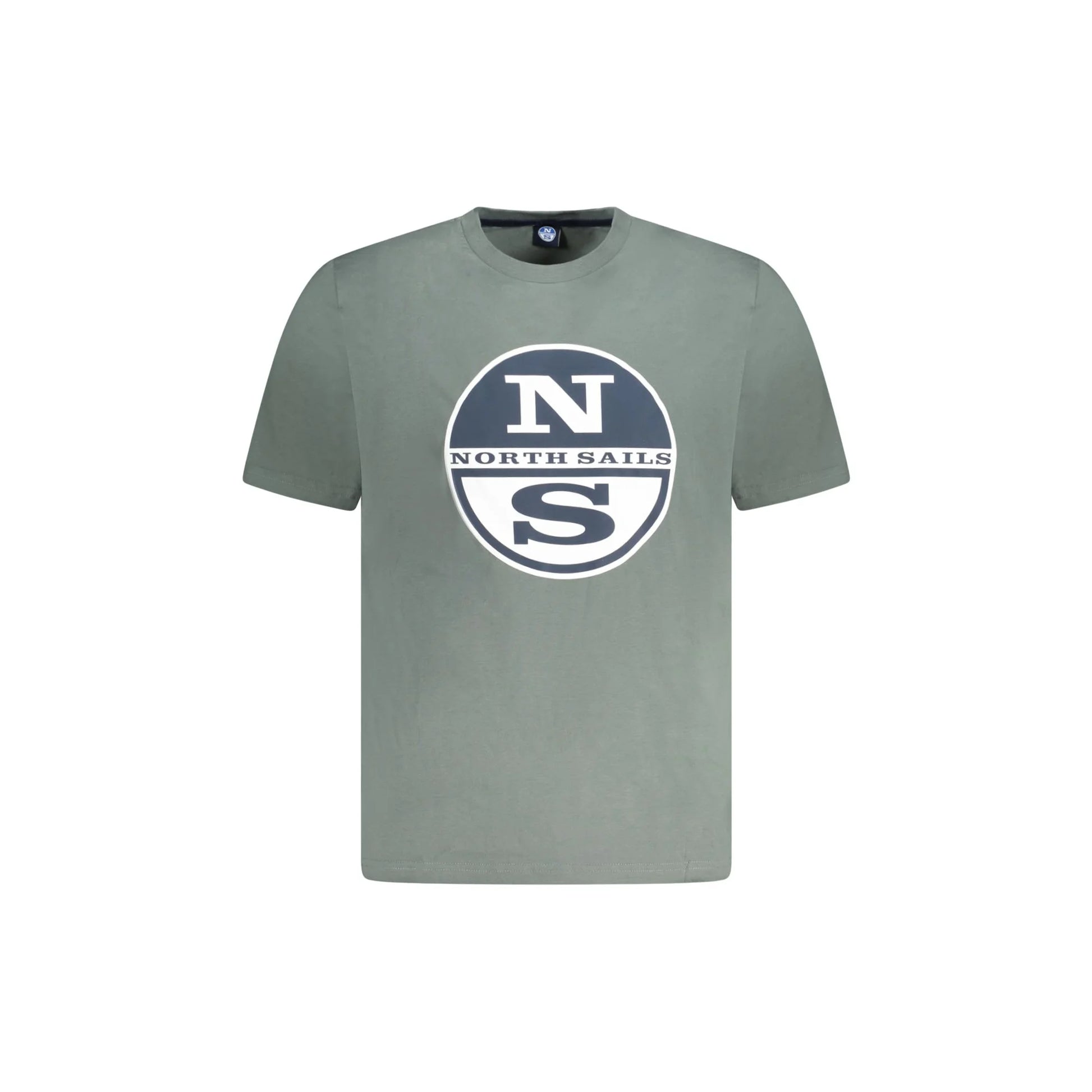 North Sails T-Shirt Maniche Corte Uomo Verde Stampa Logo - foto prodotto