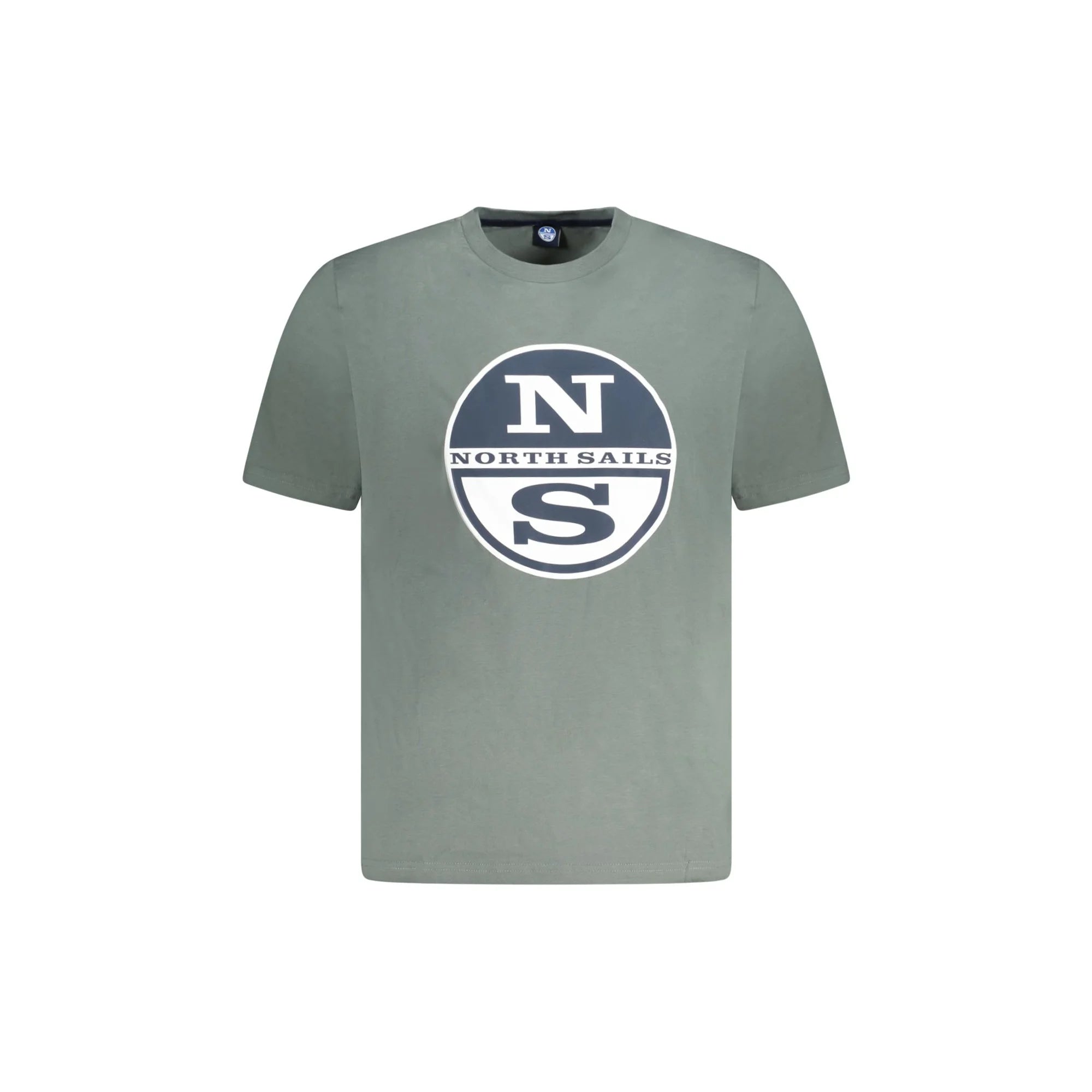 North Sails T-Shirt Maniche Corte Uomo Verde Stampa Logo - foto prodotto