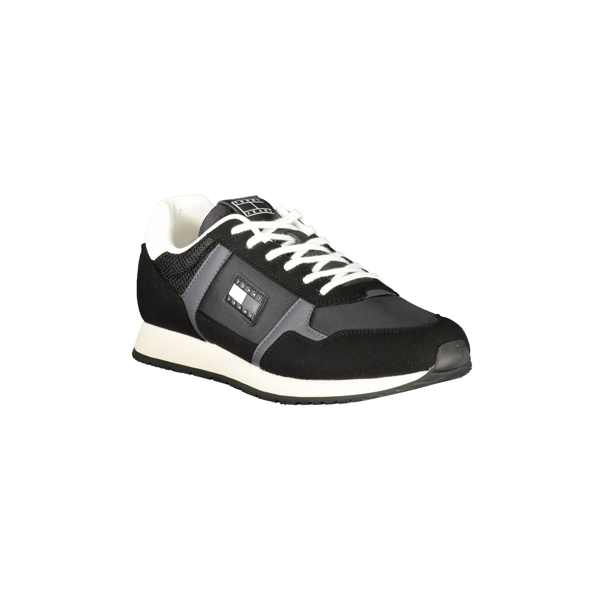 TOMMY HILFIGER Sneakers Uomo Nere con Lacci e Dettagli a Contrasto nero - vista 2