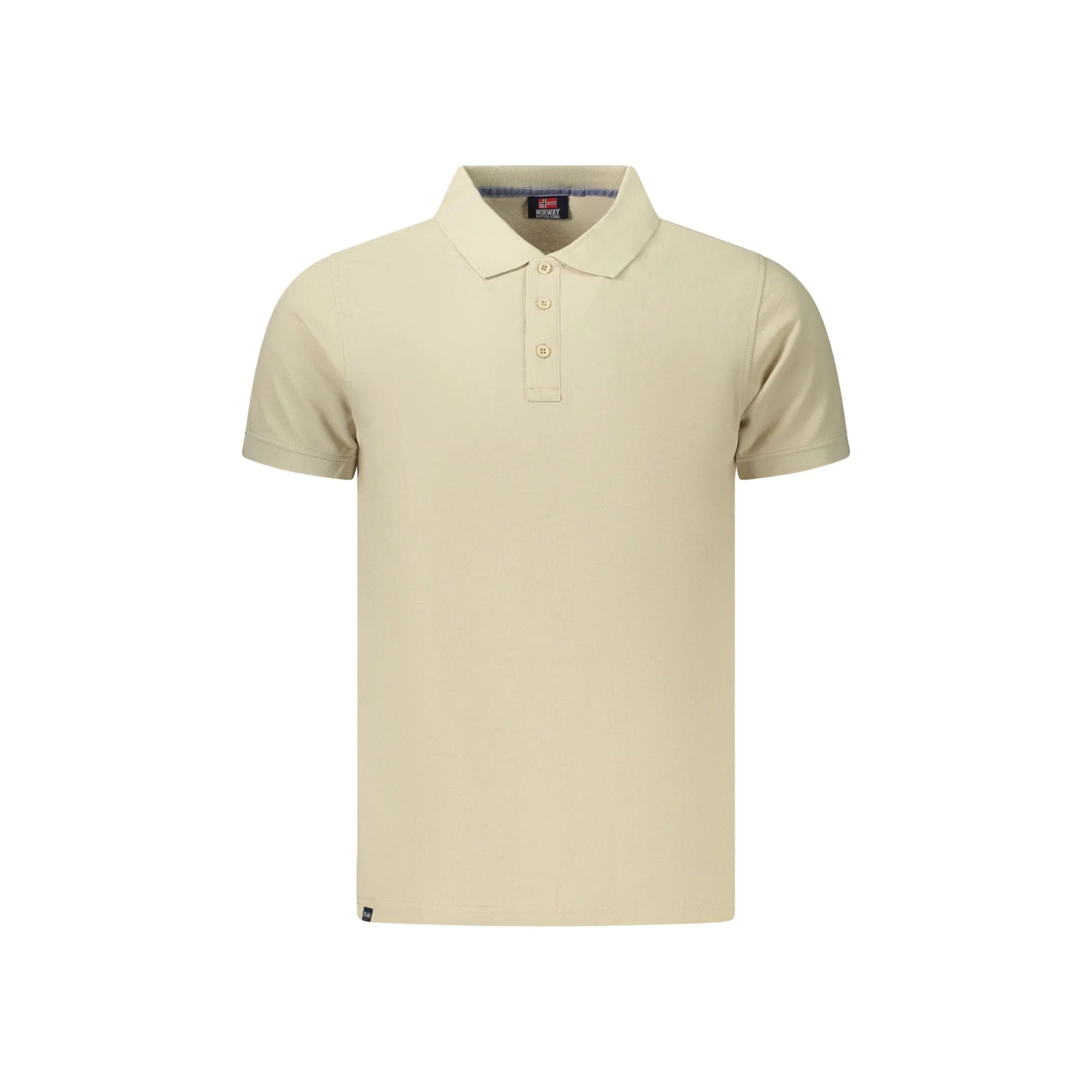 NORWAY 1963 POLO MANICHE CORTE UOMO BEIGE