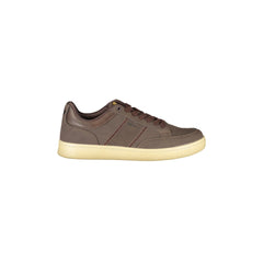 Gas Sneakers Uomo Marroni Stampa Logo