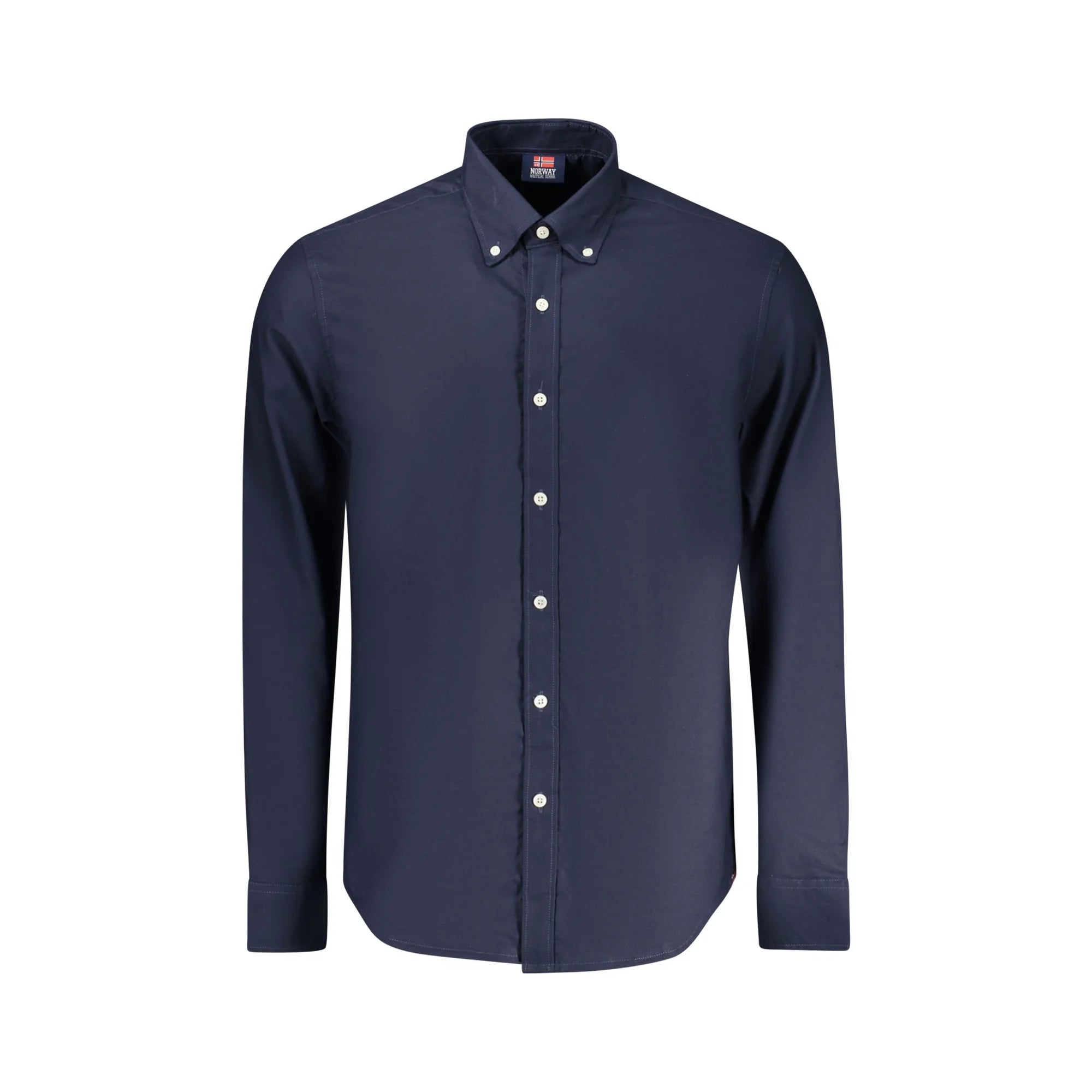 Norway 1963 Camicia Maniche Lunghe Uomo Blu Collo Button Down Camicie - foto prodotto