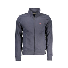 Napapijri Sudadera de Manga Larga Hombre Azul Cremallera Bordado