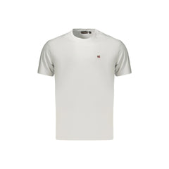 Napapijri T-Shirt Maniche Corte Uomo Grigia Ricamo