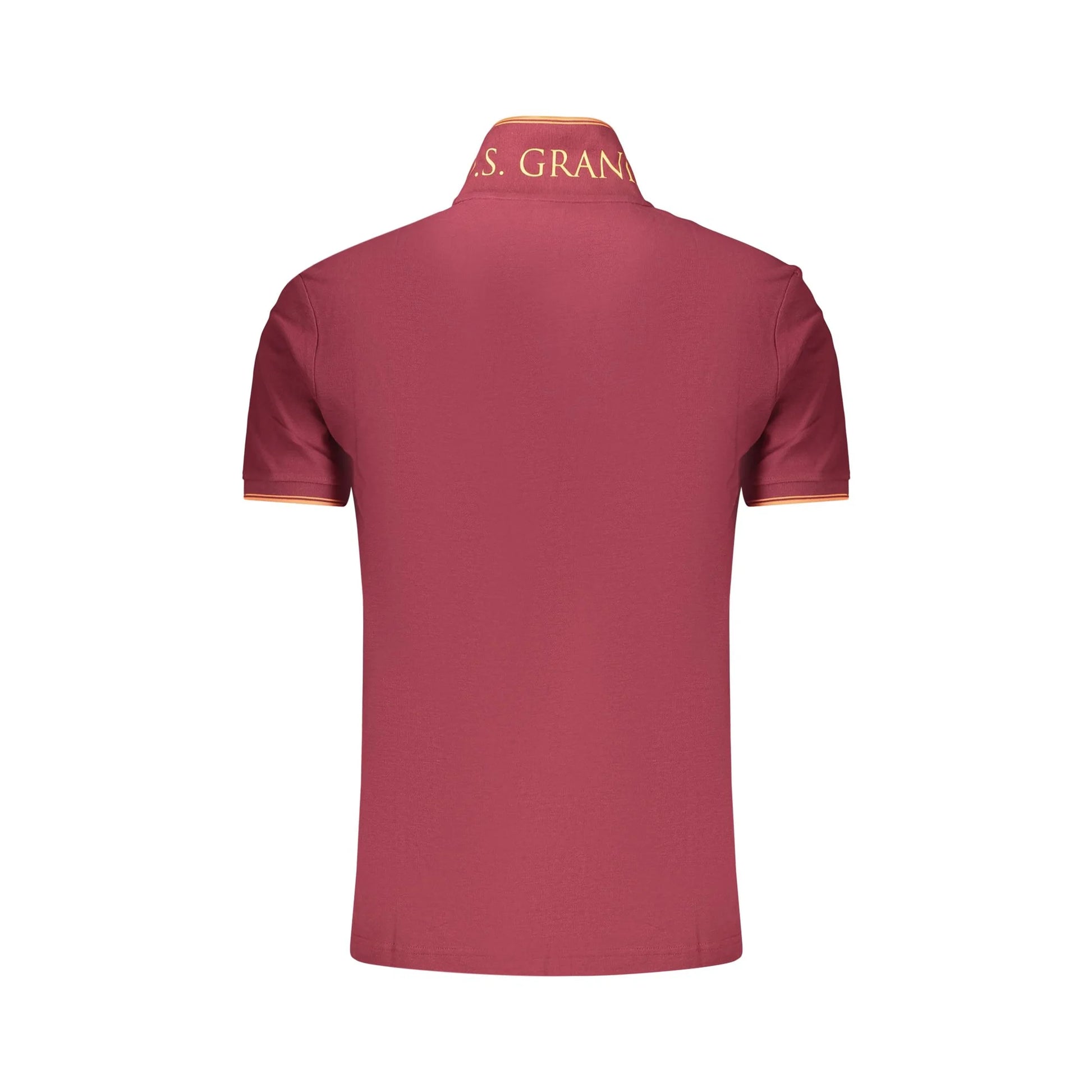 U.S. GRAND POLO MANICHE CORTE UOMO ROSSO