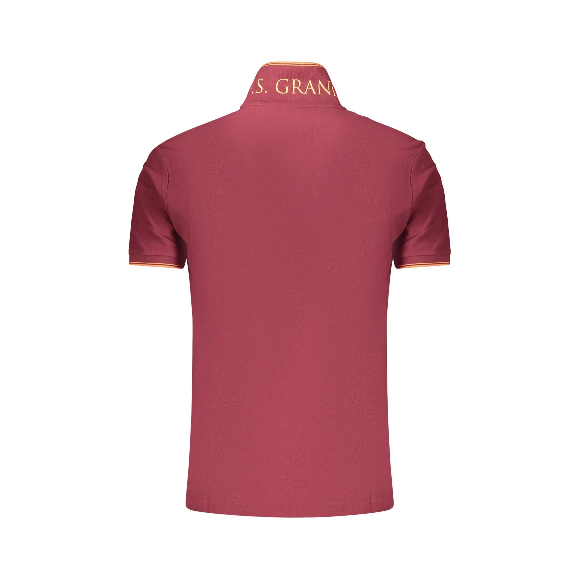 U.S. GRAND POLO MANICHE CORTE UOMO ROSSO