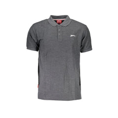 Slazenger Polo Maniche Corte Uomo Grigia Logo