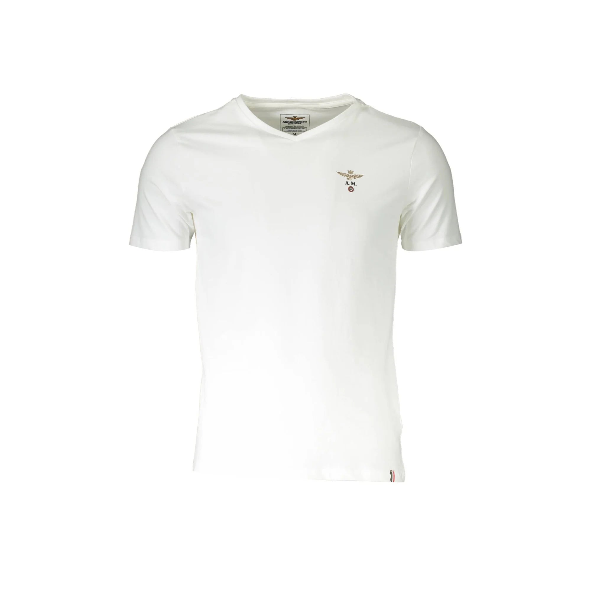 AERONAUTICA MILITARE T-SHIRT ESTERNABILE UOMO BIANCO
