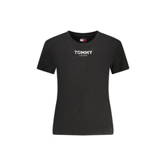 Tommy Hilfiger Short Sleeve T-Shirt Women Black Print