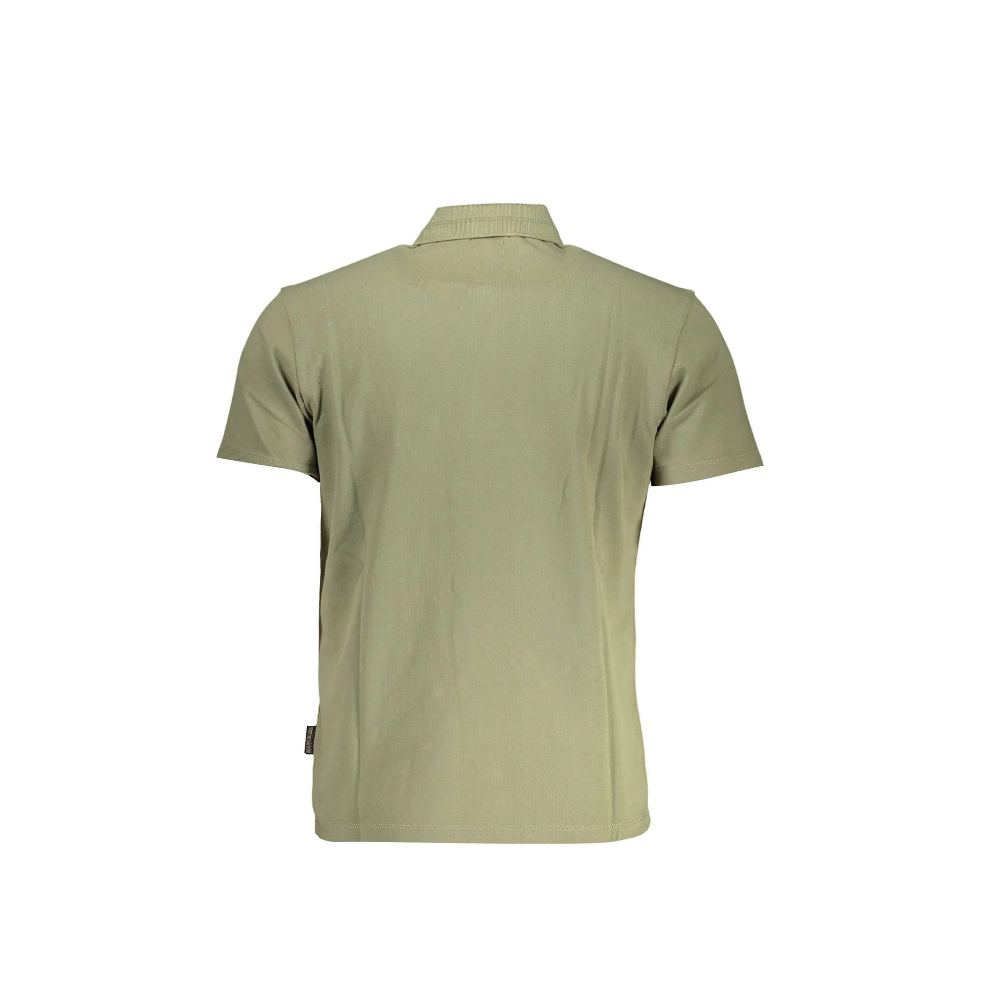 Napapijri Polo Maniche Corte Uomo Verde Ricamo - vista 2